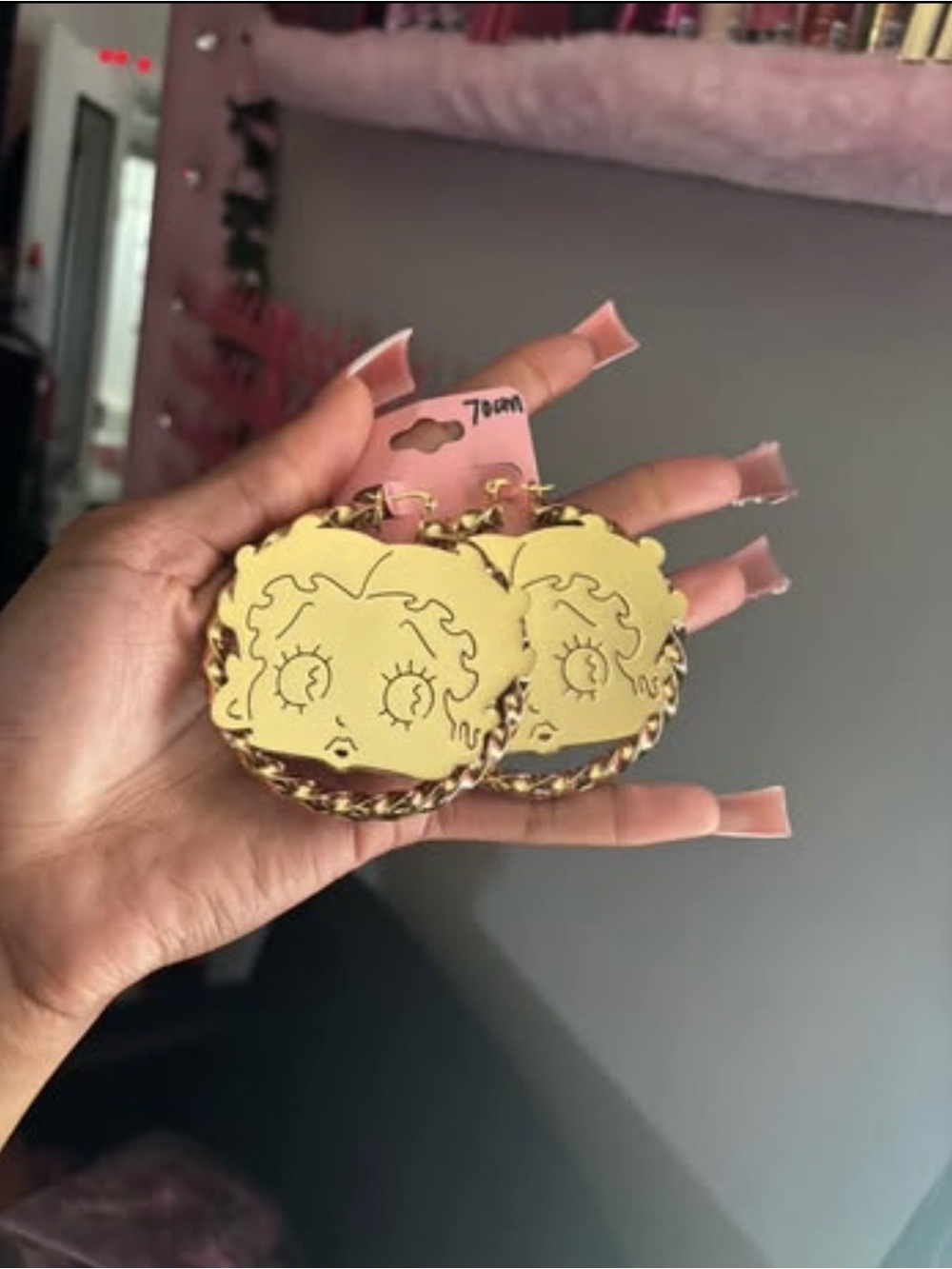 Betty Boop Hoop Earrings